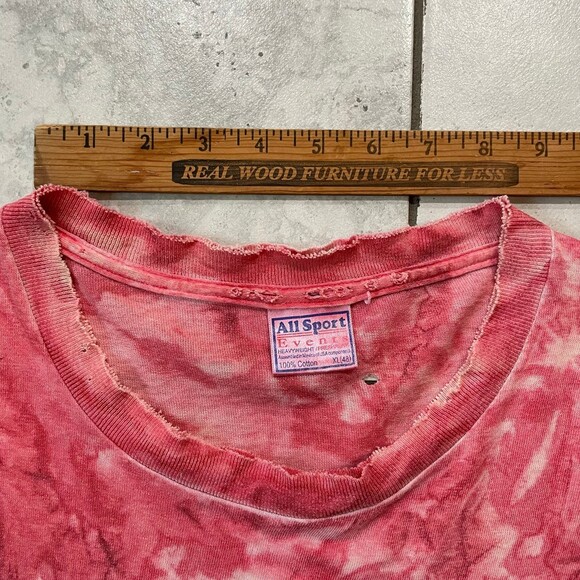 All Sport VTG Thrashed Tampa Bay Buccaneers #28 Tie Dye T-Shirt Size XL - Picture 10 of 11